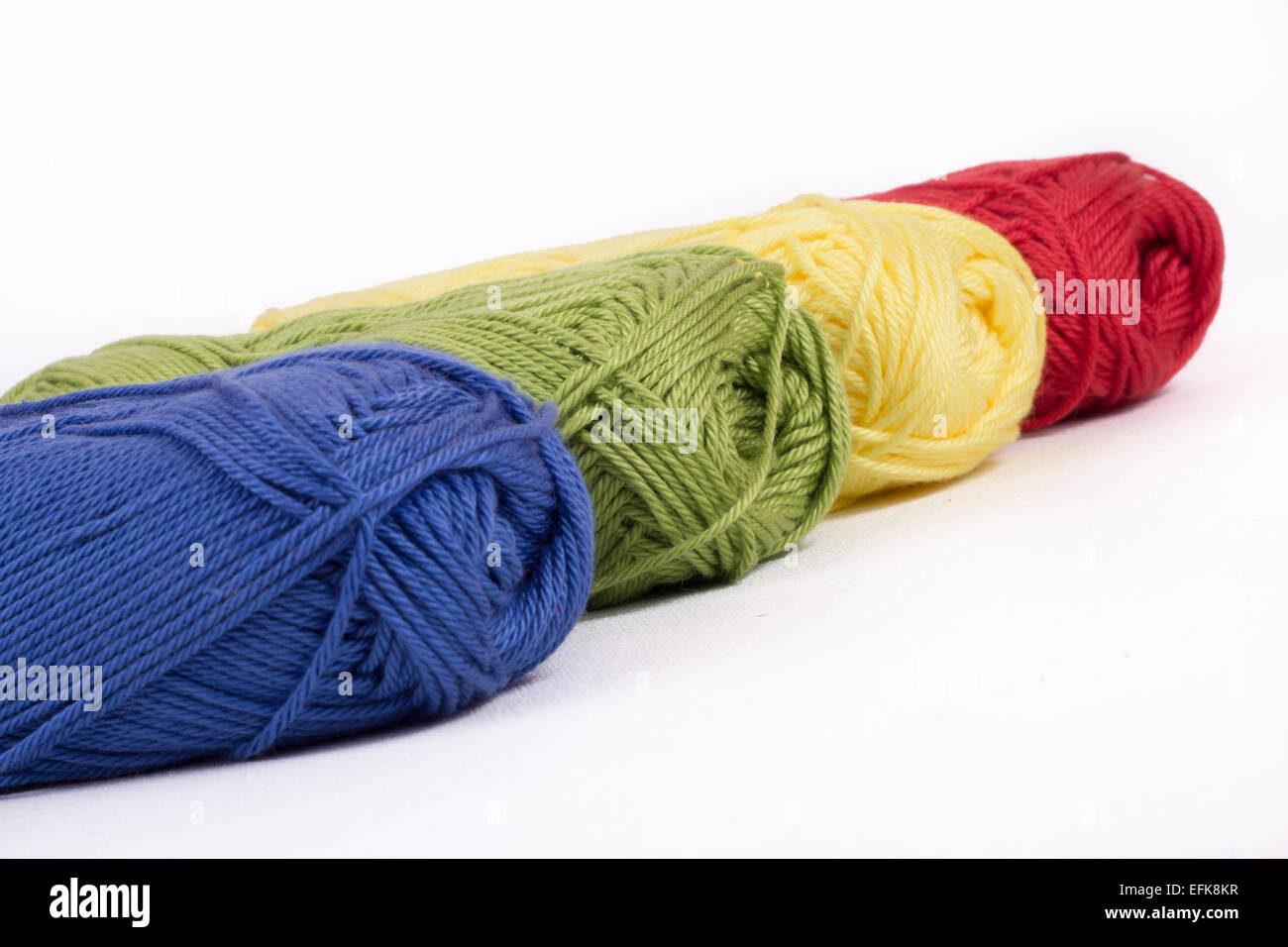 colorful yarn isolated on white background Stock Photo - Alamy