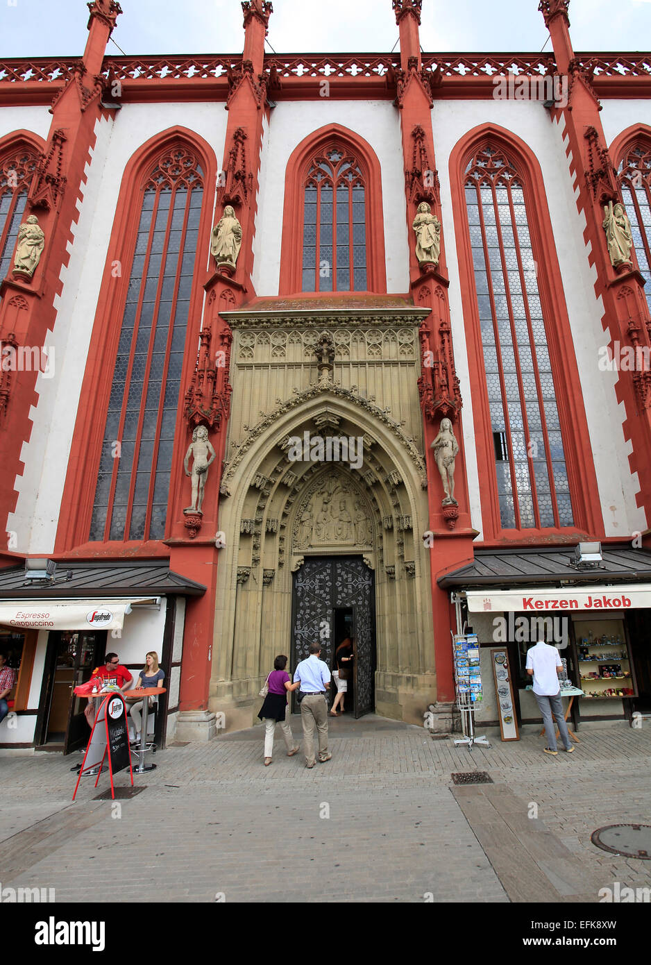 The Chapel of St. Mary is a gothic church on the Lower Market, which was built on the remains of a Jewish synagogue. Construction began in 1377. Construction time was about 100 years. Photo: Klaus Nowottnick Date: August 11, 2012 Stock Photo