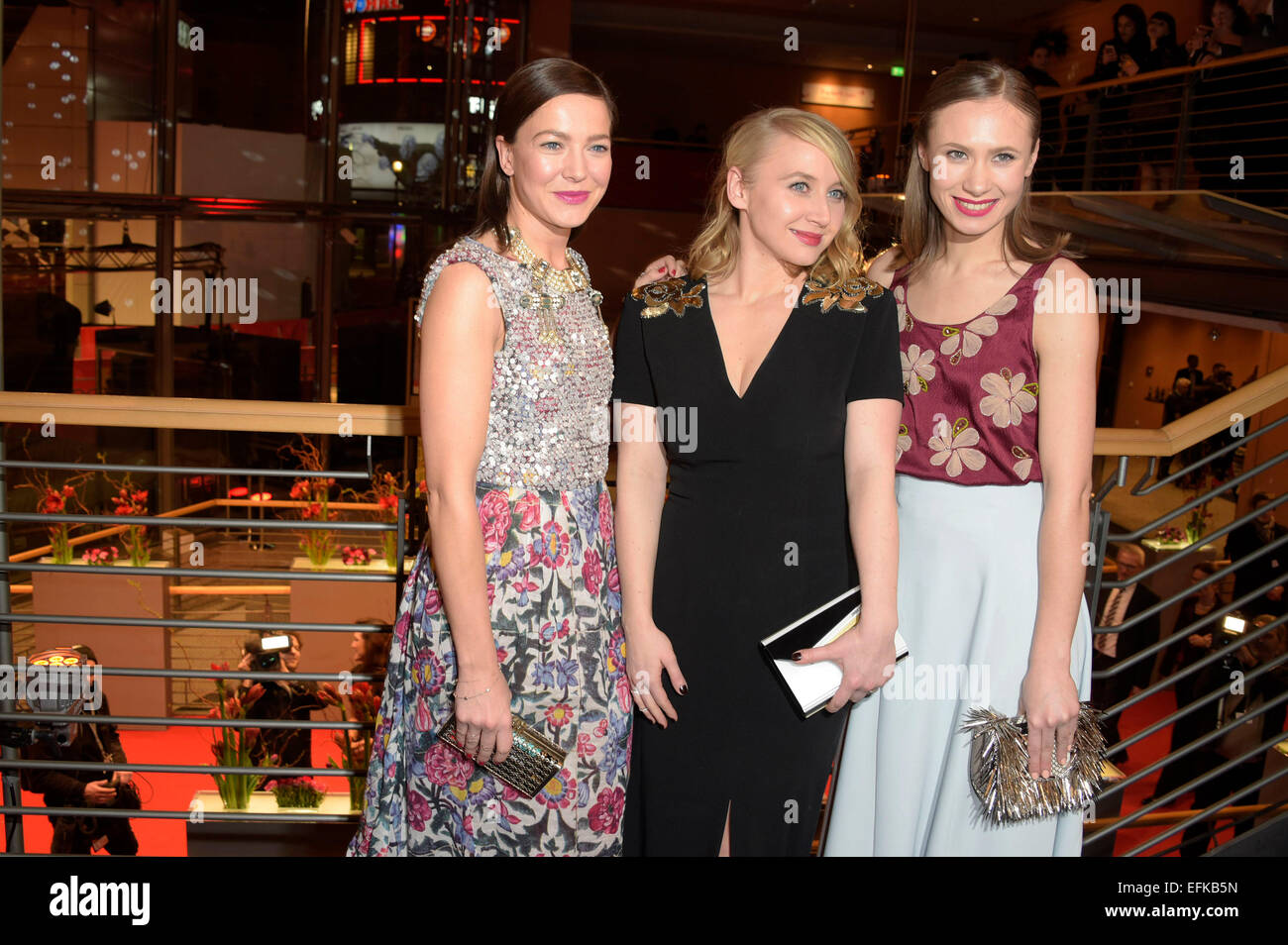 Hannah Herzsprung, Anna Maria Mühe and Alina Levshin attending the