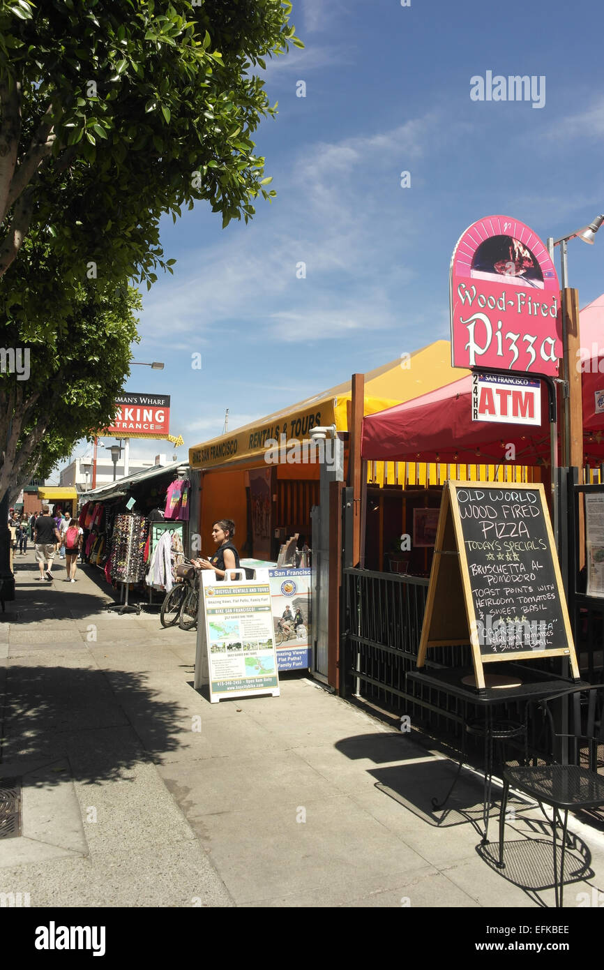 Blue sky portrait woodfired pizzas, bike tours, Tshirts, sunglasses