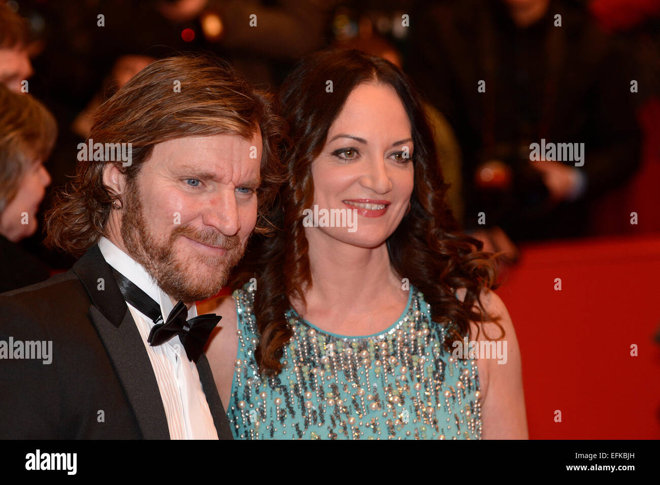 Robert Seeliger and Natalia Wörner attending the 'Nadie Quiere La Noche/Nobody Wants The Night' premiere at the 65th Berlin International Film Festival/Berlinale 2015 on February 05, 2015./picture alliance Stock Photo