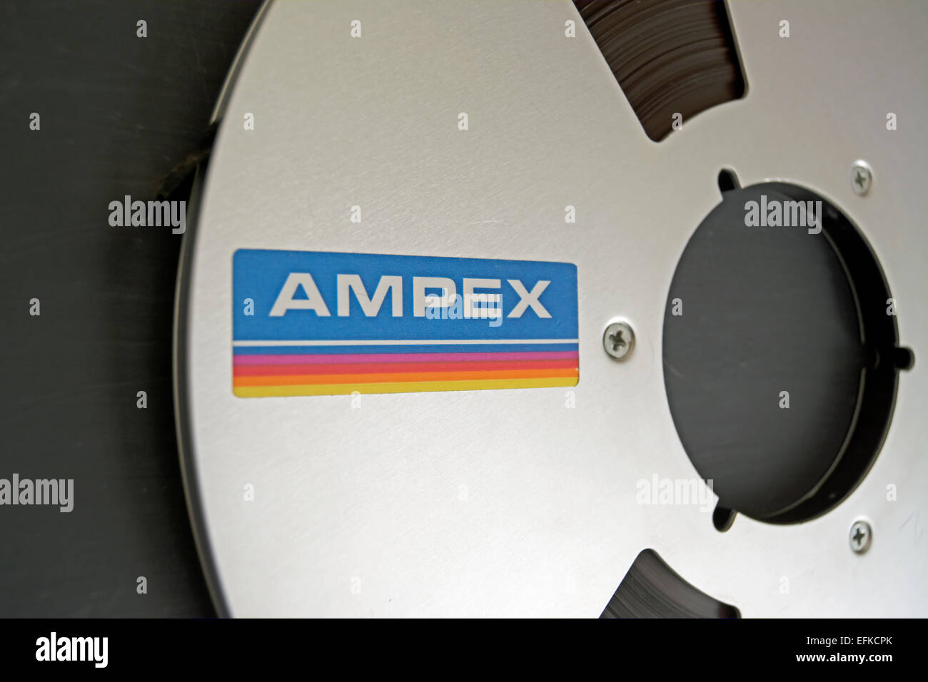 metal reel of ampex recording tape Stock Photo - Alamy