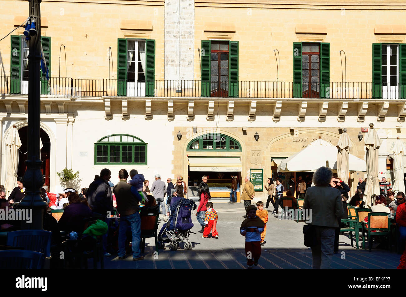 Valletta is the capital of Malta Stock Photo