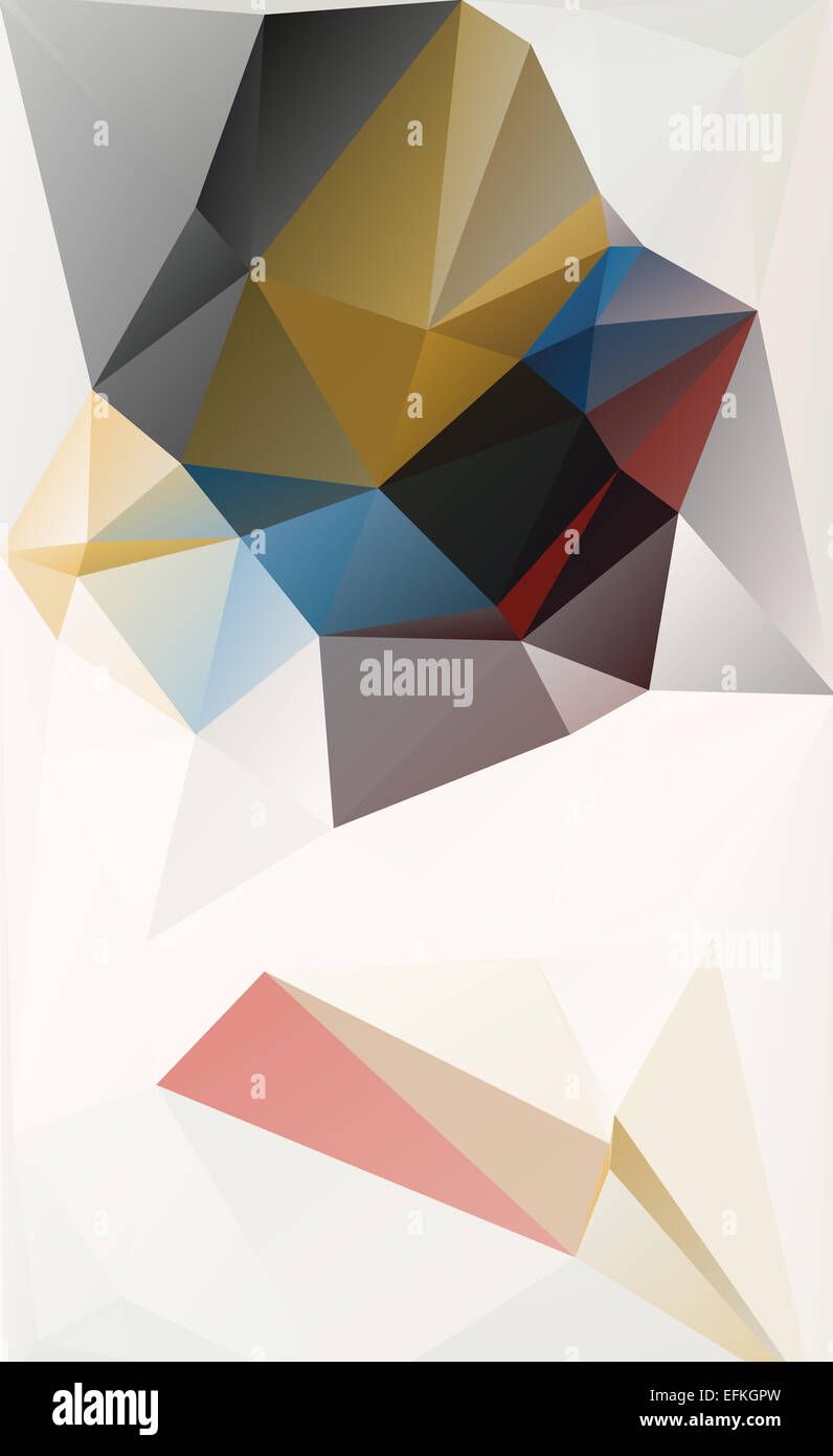 Abstract geometric background with  triangle parametric shape Stock Photo