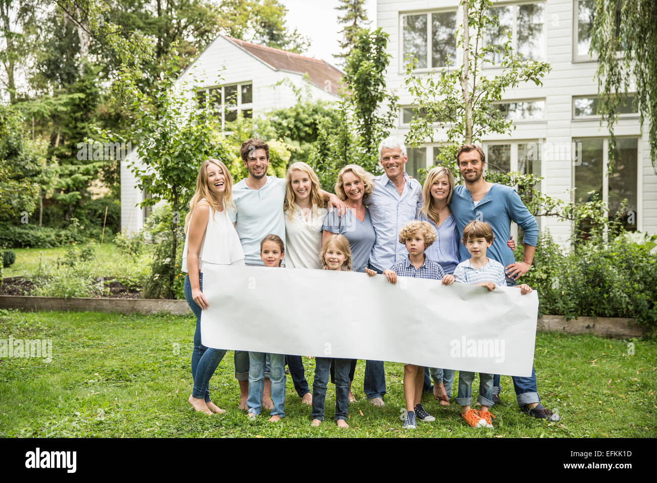 Banner family hi-res stock photography and images - Alamy