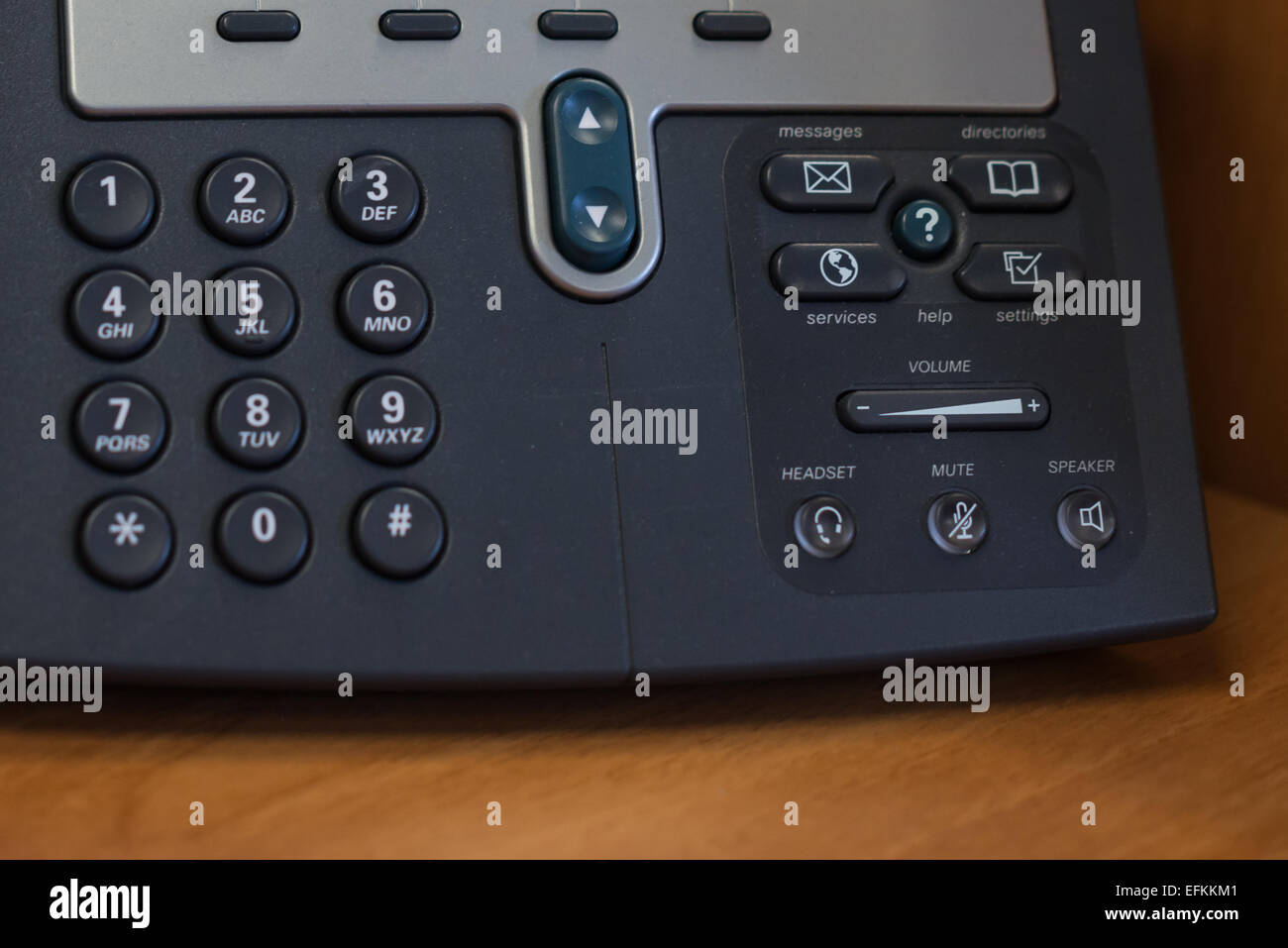 a phone in the office with dial buttons Stock Photo - Alamy