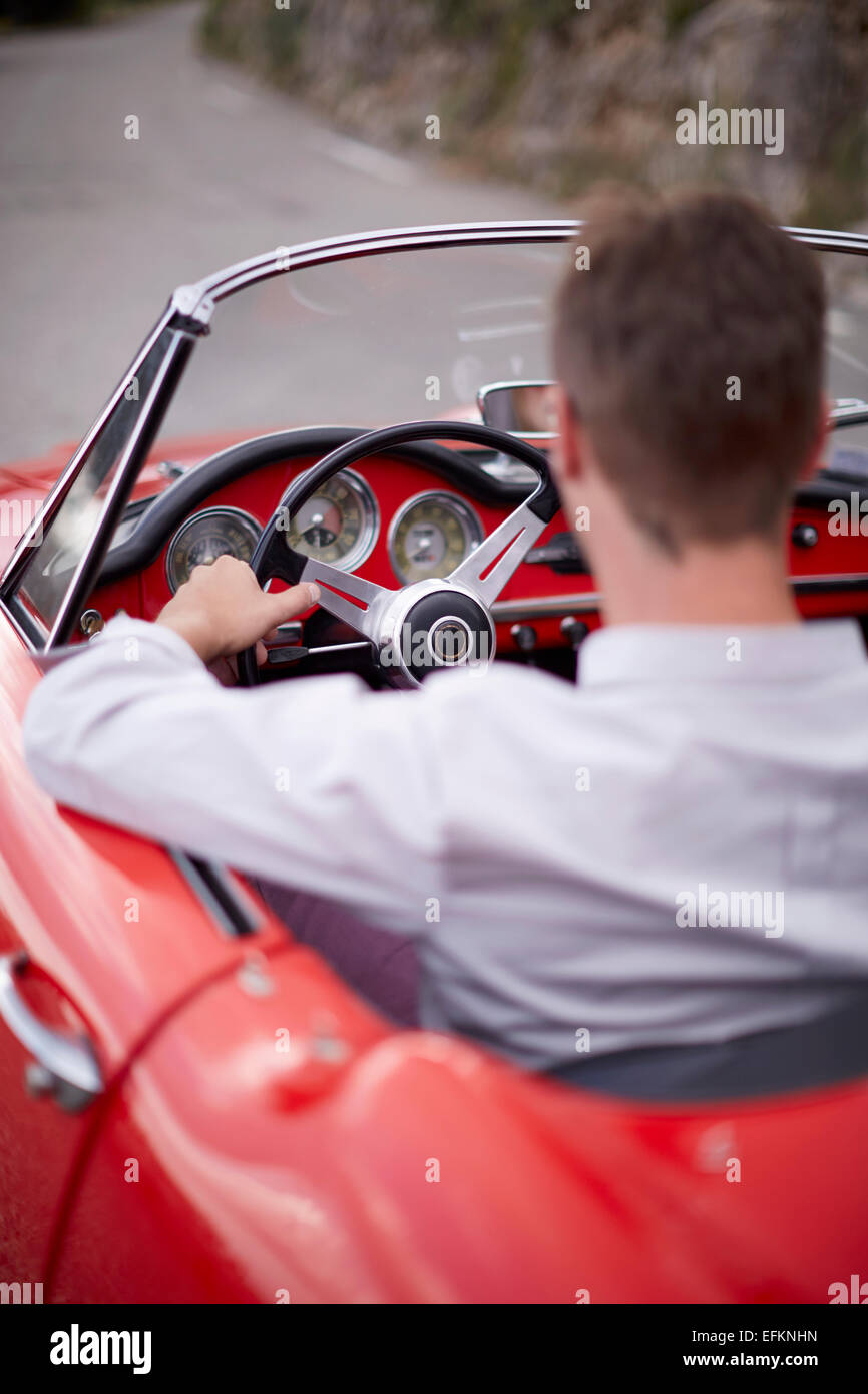 Driving a classic car in the South of France Stock Photo - Alamy