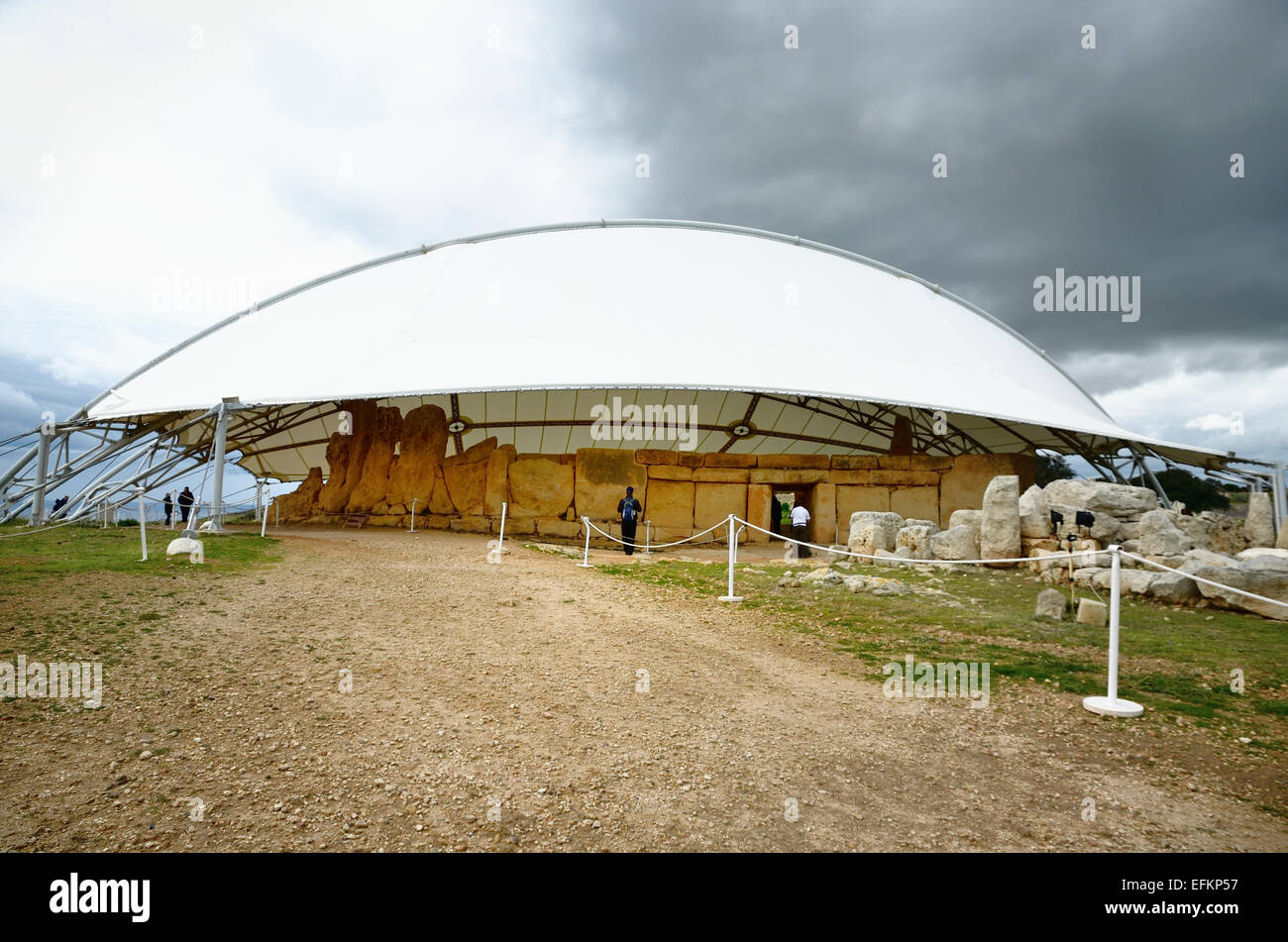 Hagar Qim Temple Stock Photo Alamy
