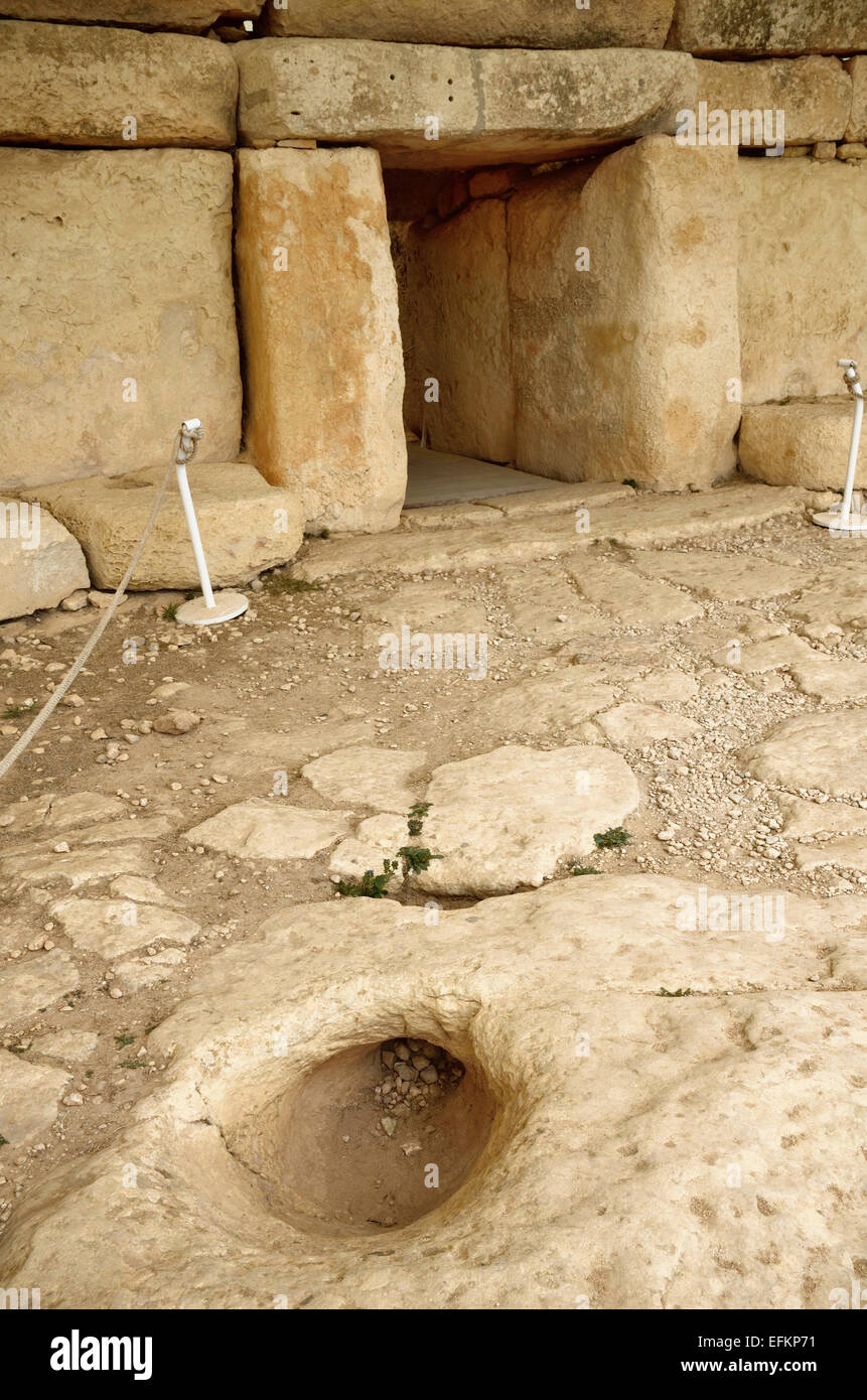 Hagar Qim Temple Stock Photo Alamy