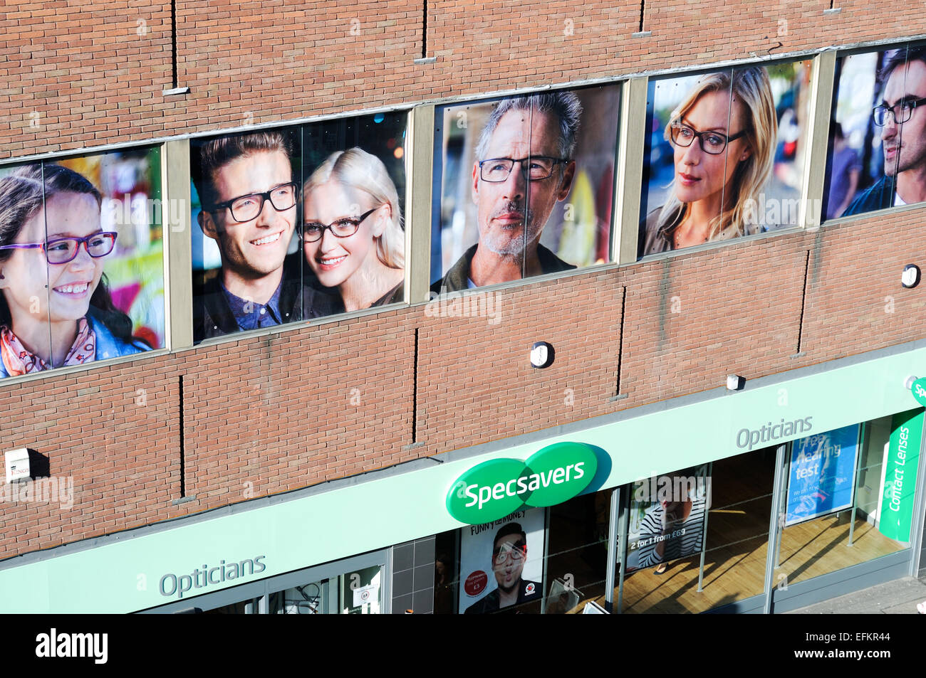 Specsavers Opticians Leicester,UK . Stock Photo