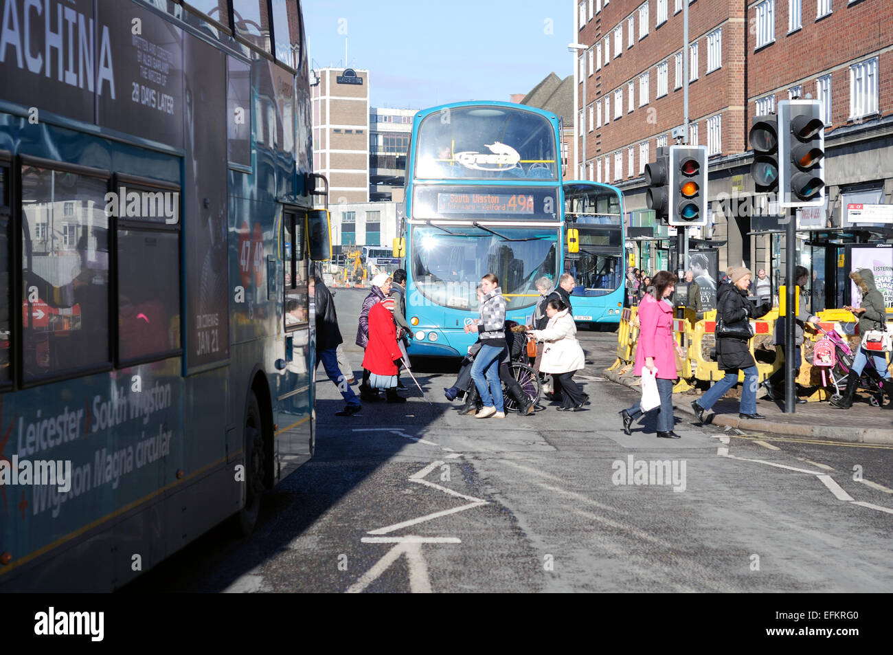Leicester Haymarket Redevelopment Bus Station Stock Photo Alamy
