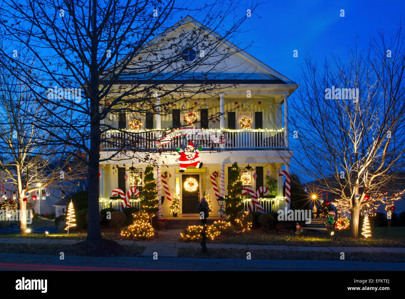 McAdenville, North Carolina, USA December 1, 2014 The quiet little