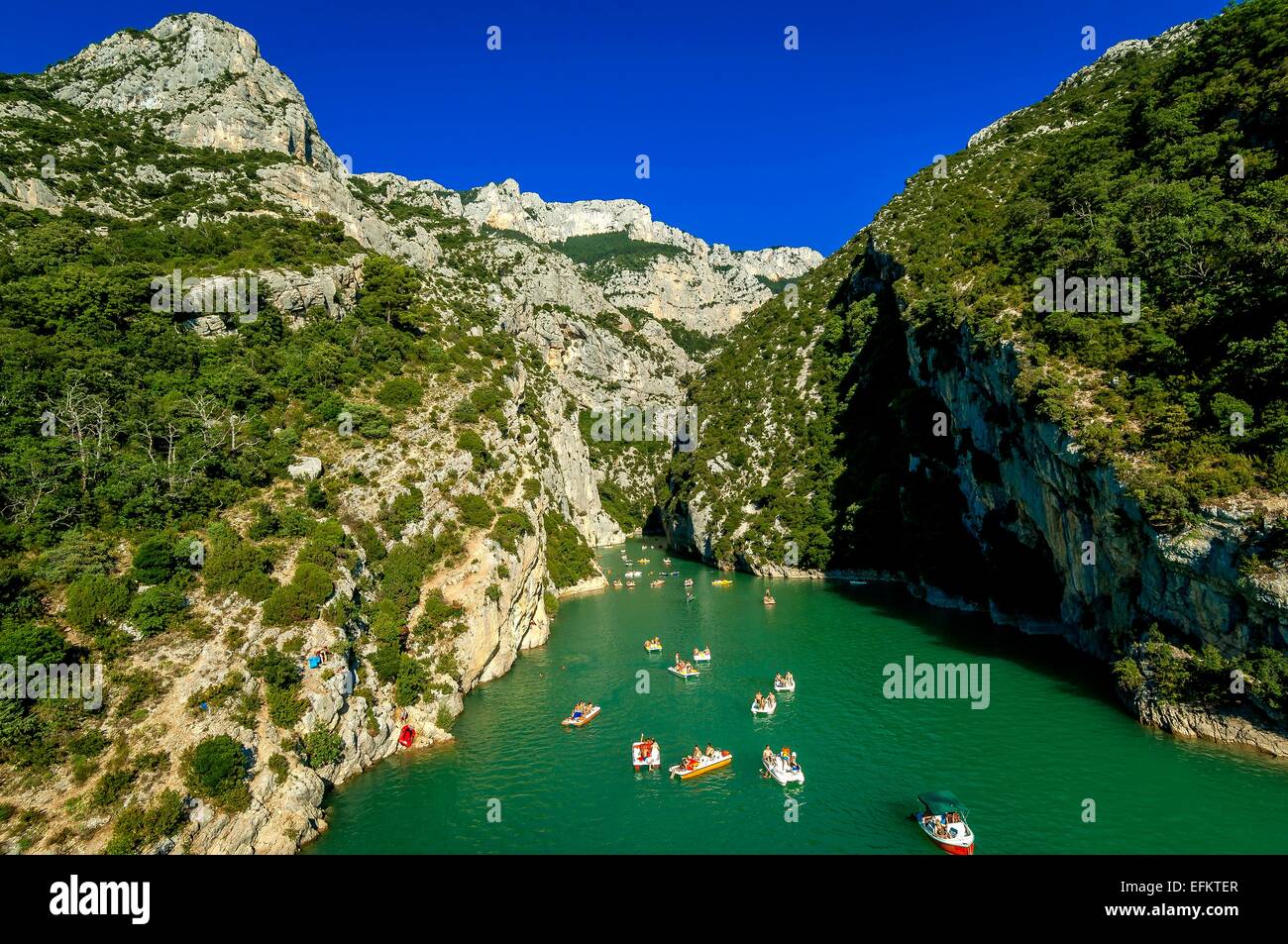 les du Verdon vue du pont du Galétas lac de ste Croix var 83