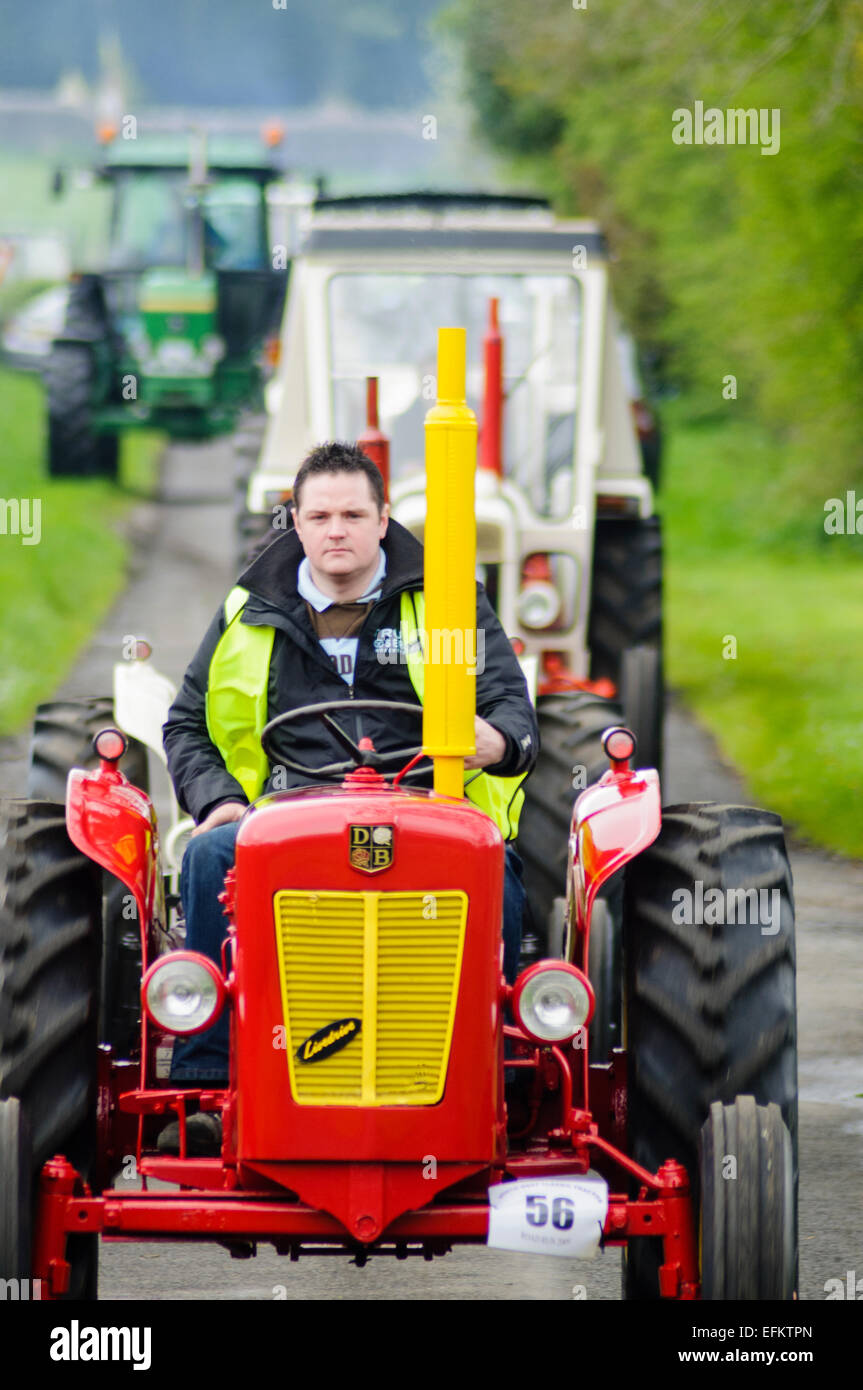 Line of tractors hires stock photography and images Alamy