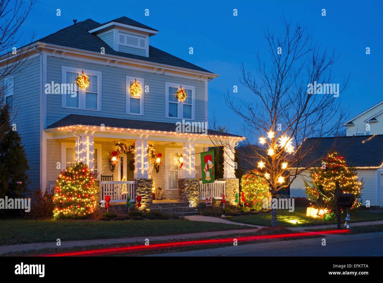 McAdenville, North Carolina, USA December 1, 2014 The quiet little