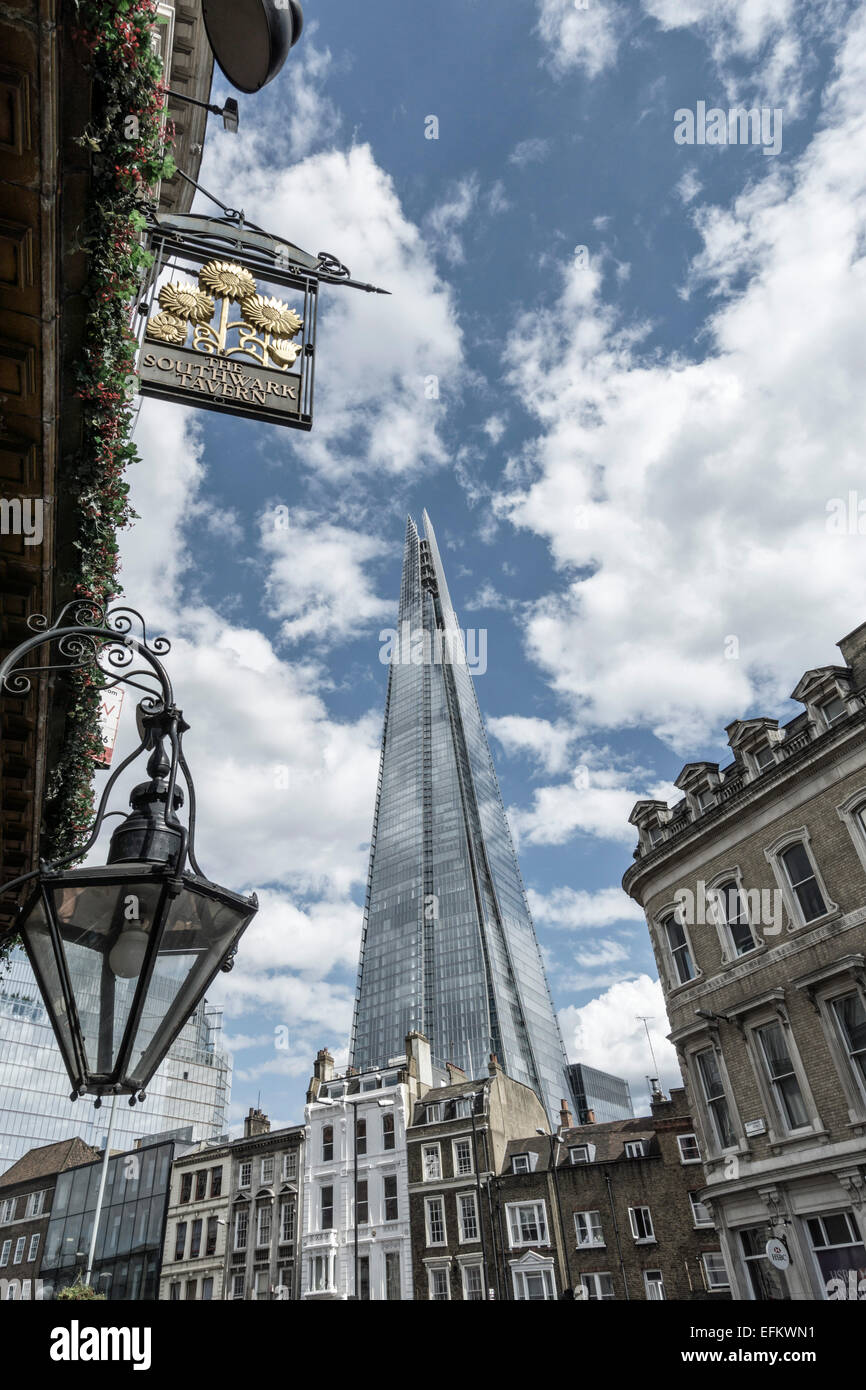 The Shard by Architect t Renzo Piano, Southwalk, Clouds, London, UK Stock Photo
