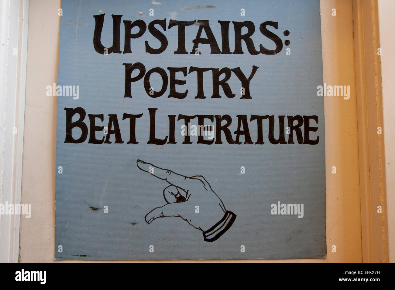 Inside City Lights Bookstore in North Beach, San Francisco, California