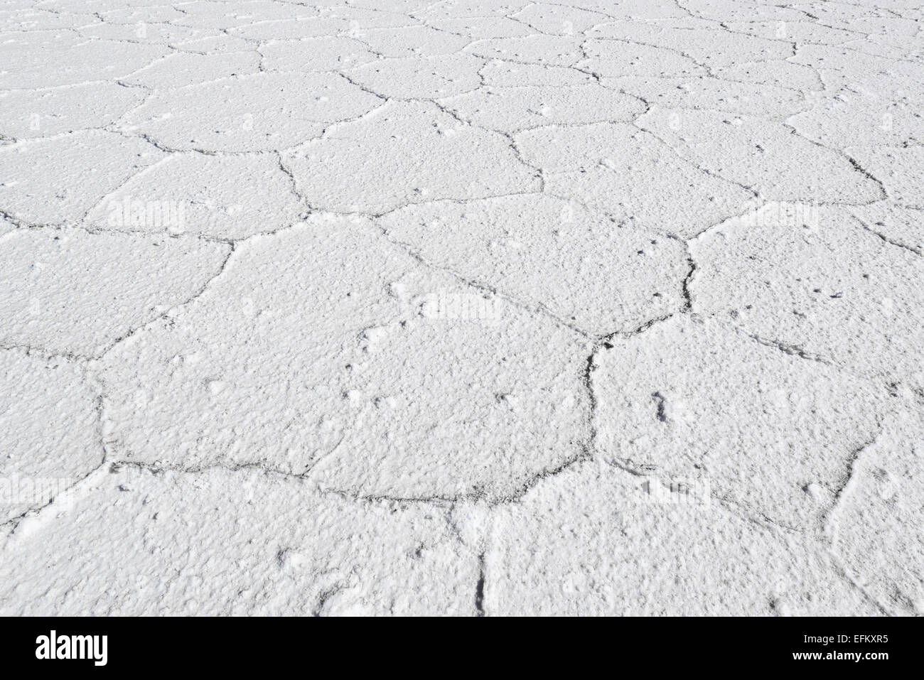Details of the Uyuni Salt Flats in Bolivia Stock Photo