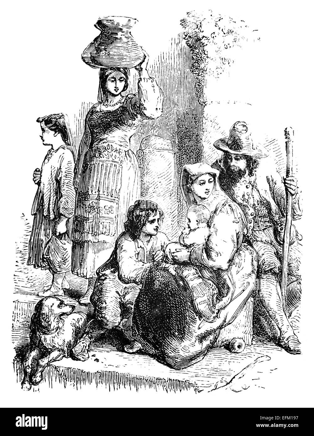 Street family Cut Out Stock Images Pictures Alamy