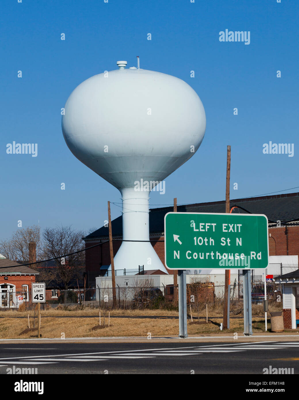 Water tower Virginia USA Stock Photo Alamy