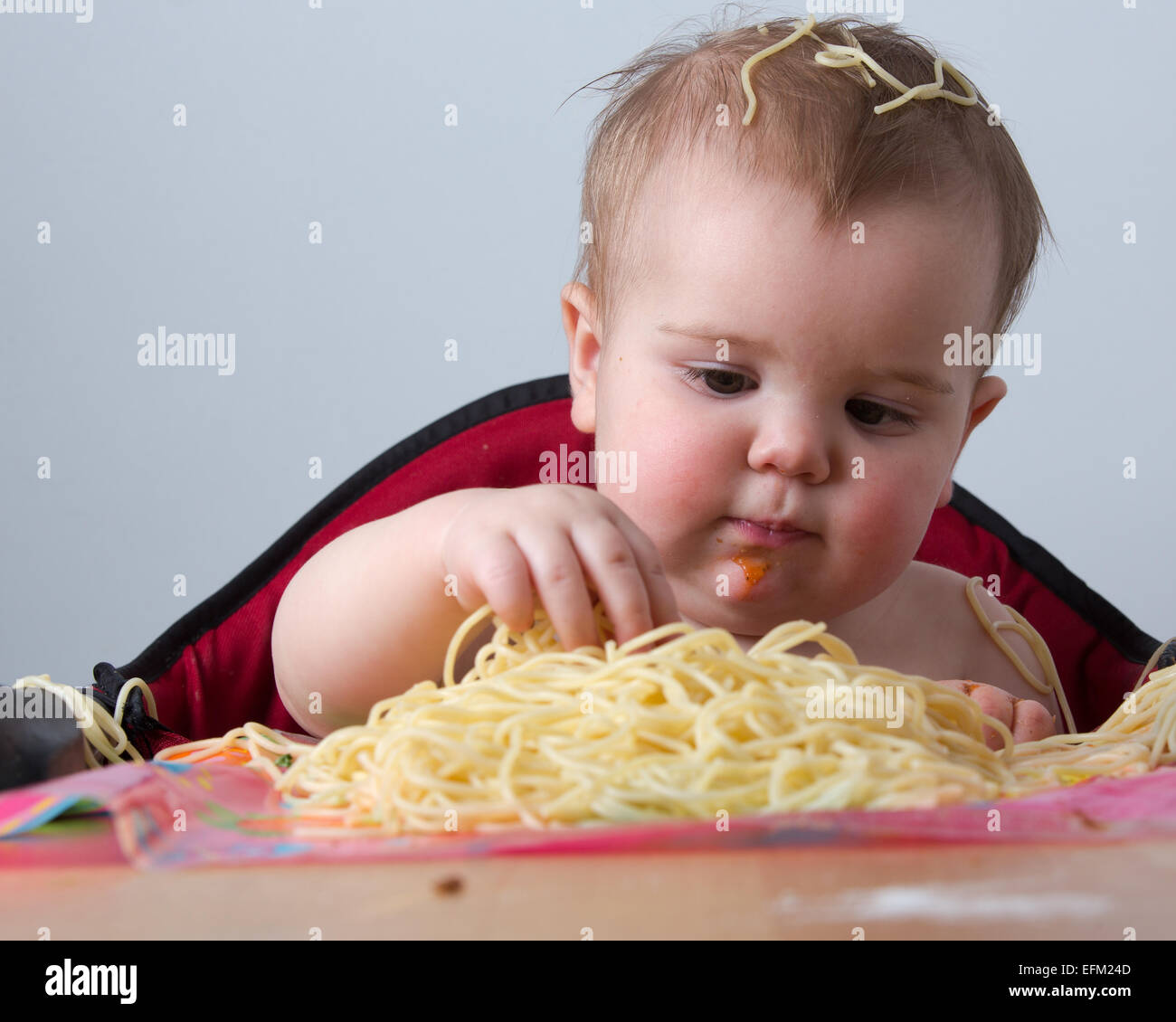 Child pasta tomato hires stock photography and images Alamy