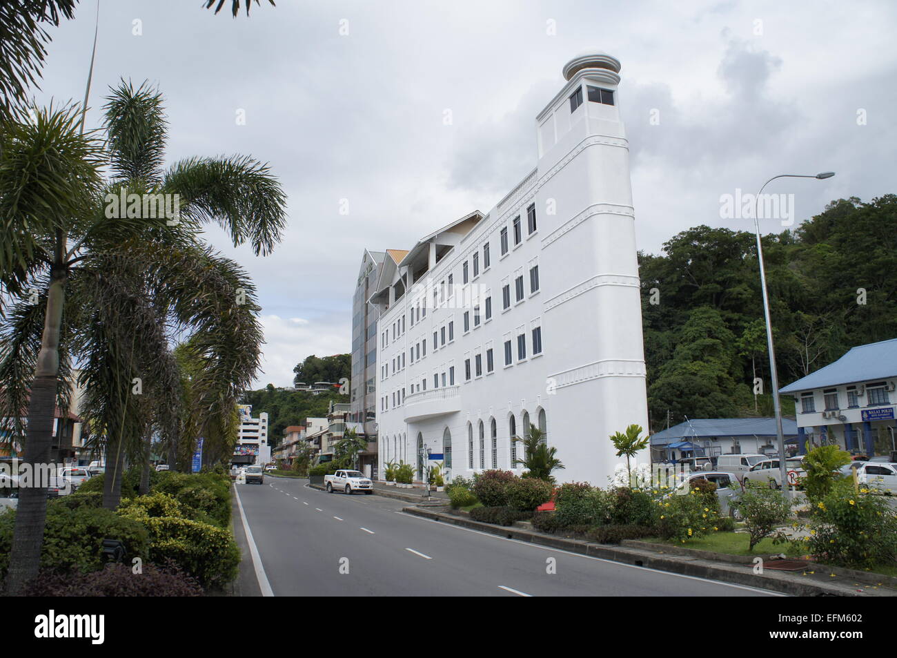 Wisma Intiutama, Kota Kinabalu, Sabah Stock Photo