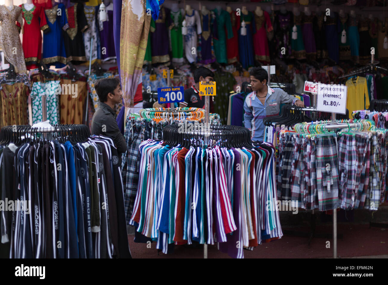 Readymade garments for sale at Numaish-2015 Stock Photo - Alamy