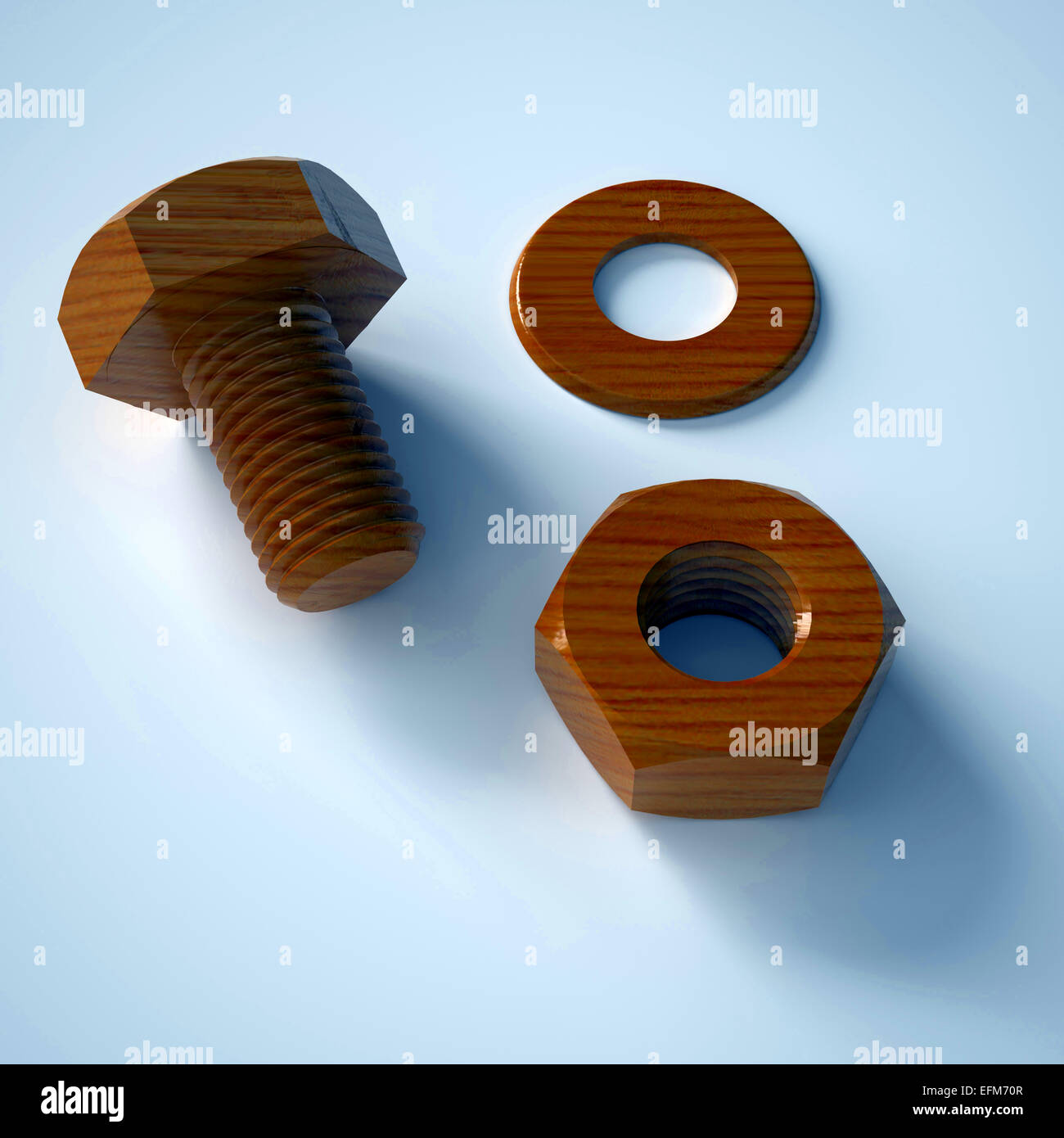 bolts nut and washer Stock Photo Alamy