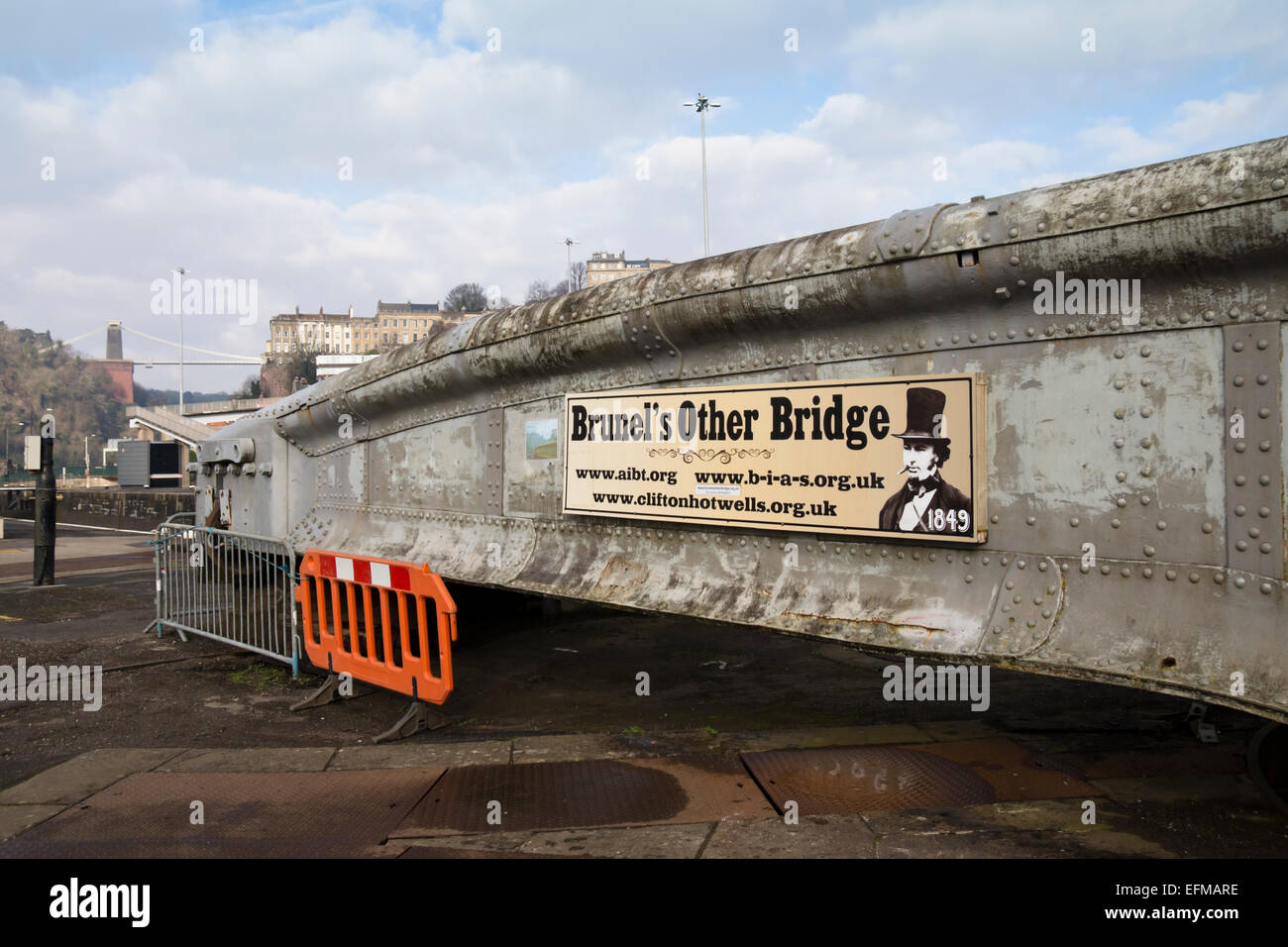 Brunel's Other Bridge at Cumberland Basin Bristol england UK Stock Photo