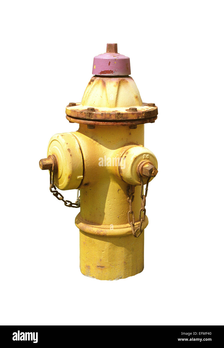 Yellow fire hydrant Stock Photo Alamy