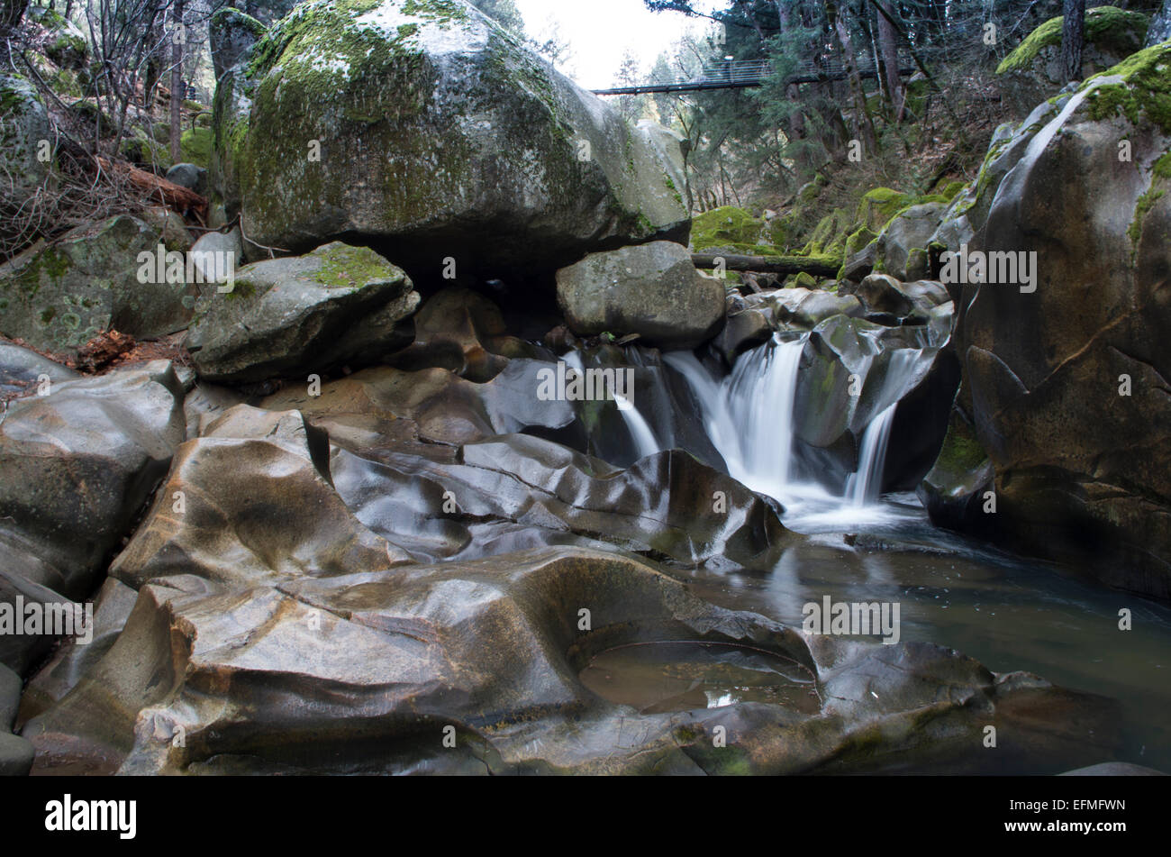 Water flowing in Deer Creek, Nevada City Stock Photo Alamy