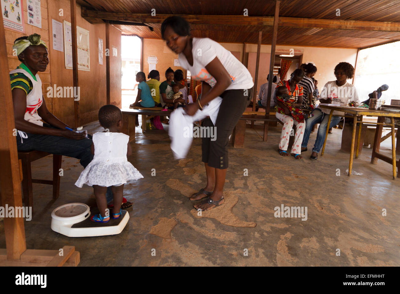 Mamadou M'Baiki health center MSF in the PK5 district in Bangui ,R C A ,Central African Republic,Africa Stock Photo