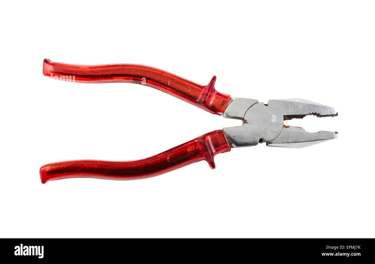 Lineman's combination pliers hand tool isolated Stock Photo Alamy
