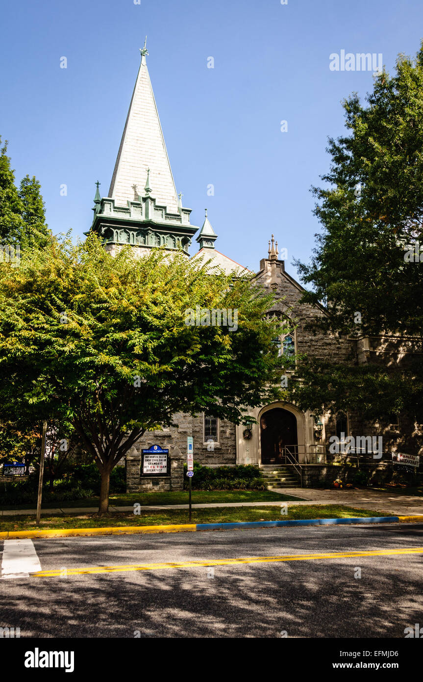 Havre de Grace United Methodist Church, 101 S. Union Avenue, Havre de Grace, Maryland Stock