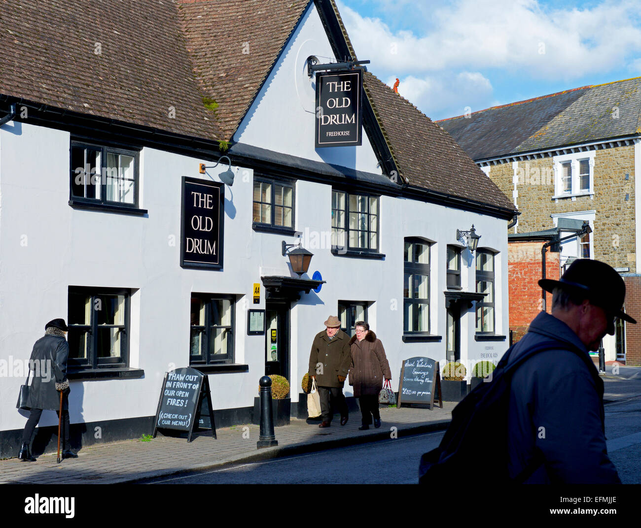 The Old Drum pub in Petersfield, Hampshire, England uk Stock Photo