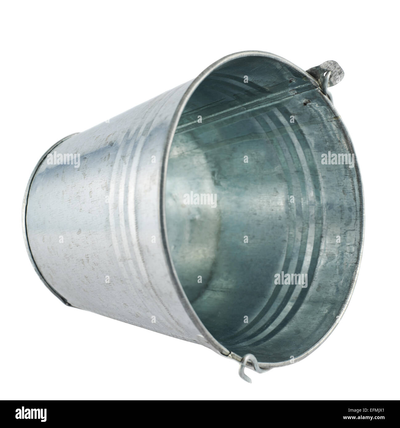 Metal zinc bucket isolated Stock Photo Alamy