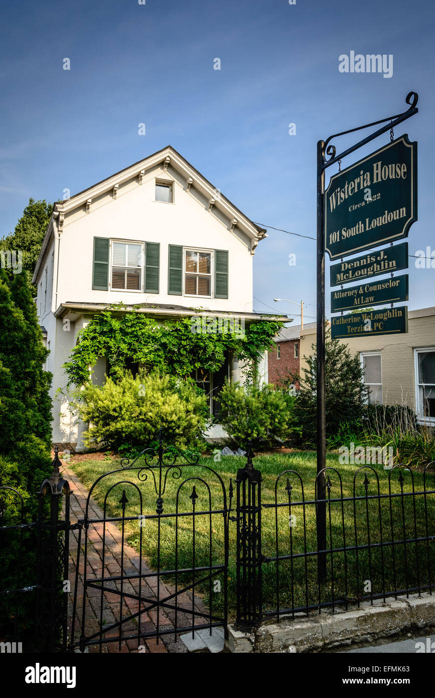 Wisteria House, Loudoun Street Pedestrian Mall, Winchester, Virginia