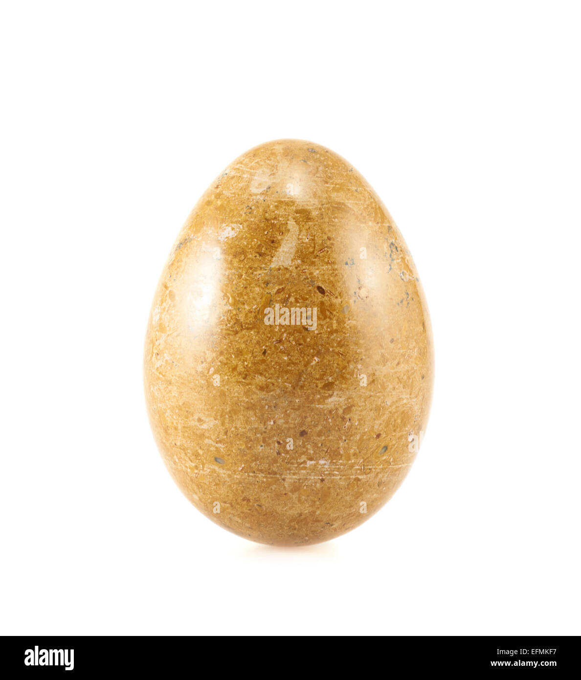 Egg made of stone isolated Stock Photo Alamy