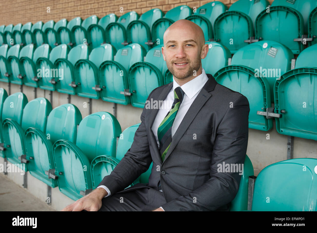 Nantwich, Cheshire, UK. 07th Feb, 2015. Nantwich Town Football Club appoints former player Phil Parkinson as the new manager. Credit:  Simon Newbury/Alamy Live News Stock Photo