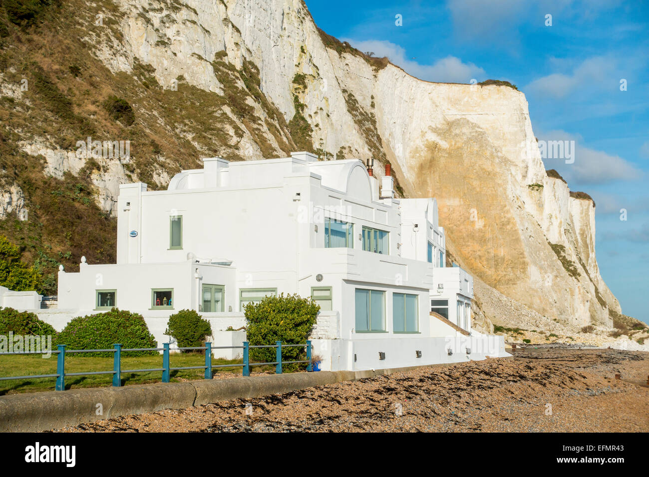 Homes by the Sea St Margarets Bay Dover Kent UK Stock Photo Alamy