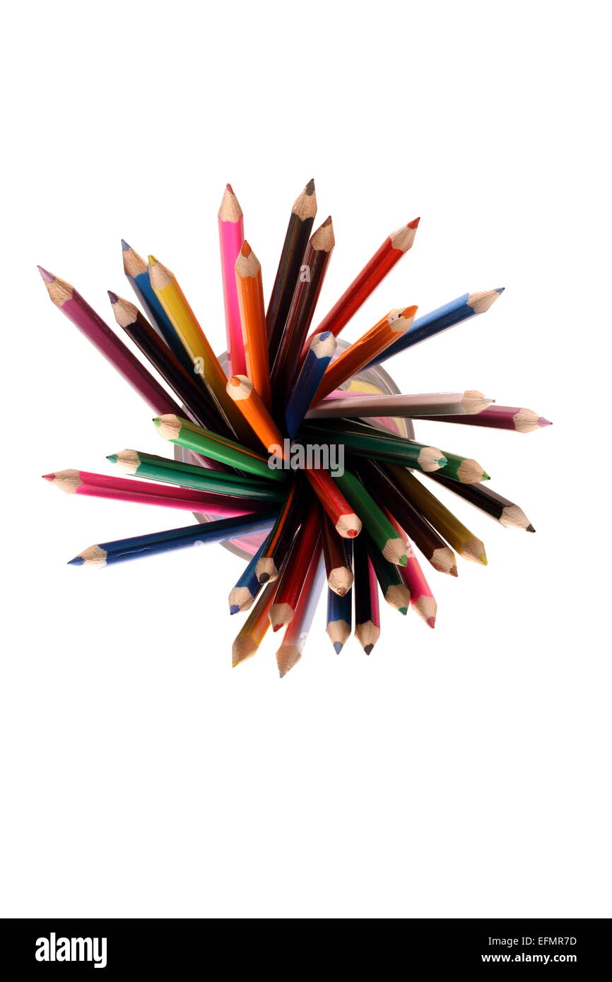 Rainbow Collection Of Pencils For Drawing. Big Collection Of Pensils And  Markers Of Different Colors, White Background. Stock Photo, Picture and  Royalty Free Image. Image 92919060.