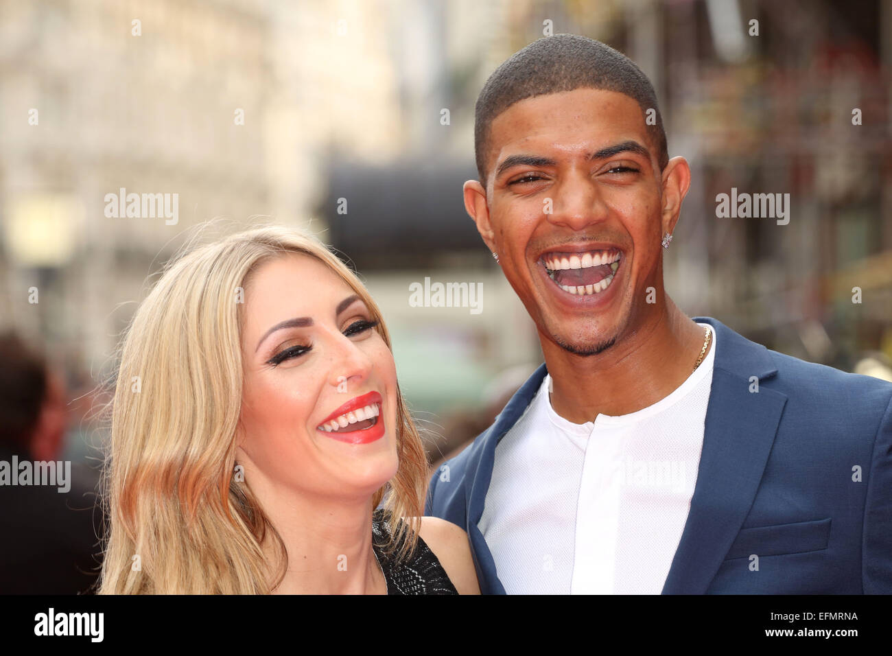 'The Inbetweeners 2' world premiere held at the Vue Cinema - Arrivals  Featuring: Fazer,Ashley-Emma Havelin Where: London, United Kingdom When: 05 Aug 2014 Stock Photo