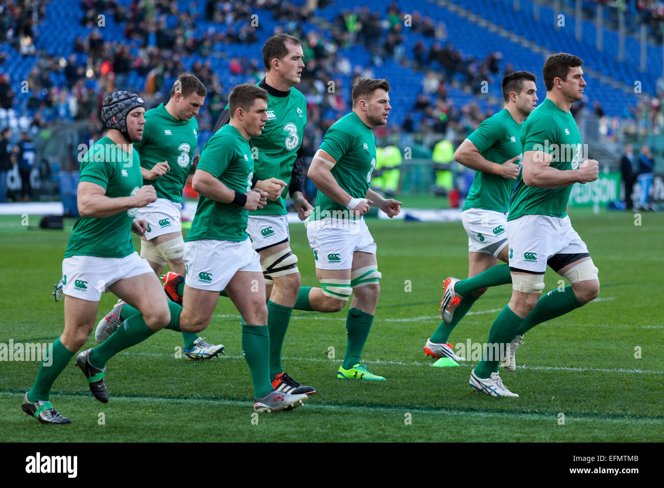 Six Nations Rugby, Italy vs Ireland, , Stadio Olimpico, Rome, Italy. 2/7/15 Stock Photo