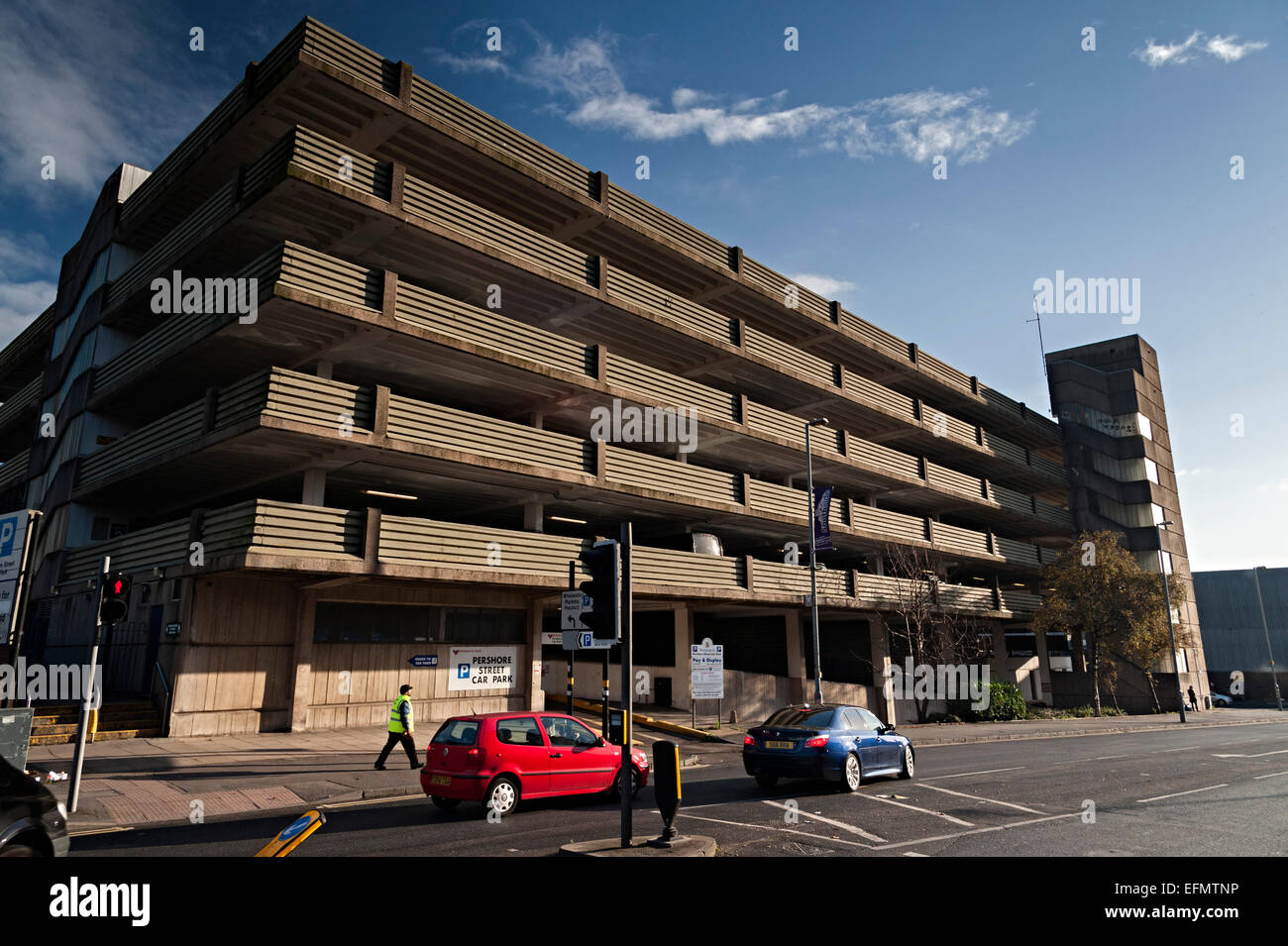 Birmingham china town market city car park due to be demolished Stock