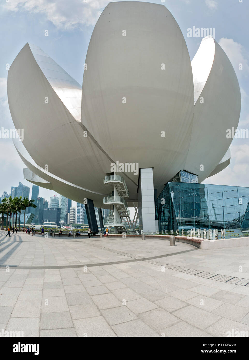 The Art Science Museum in Singapore. Stock Photo