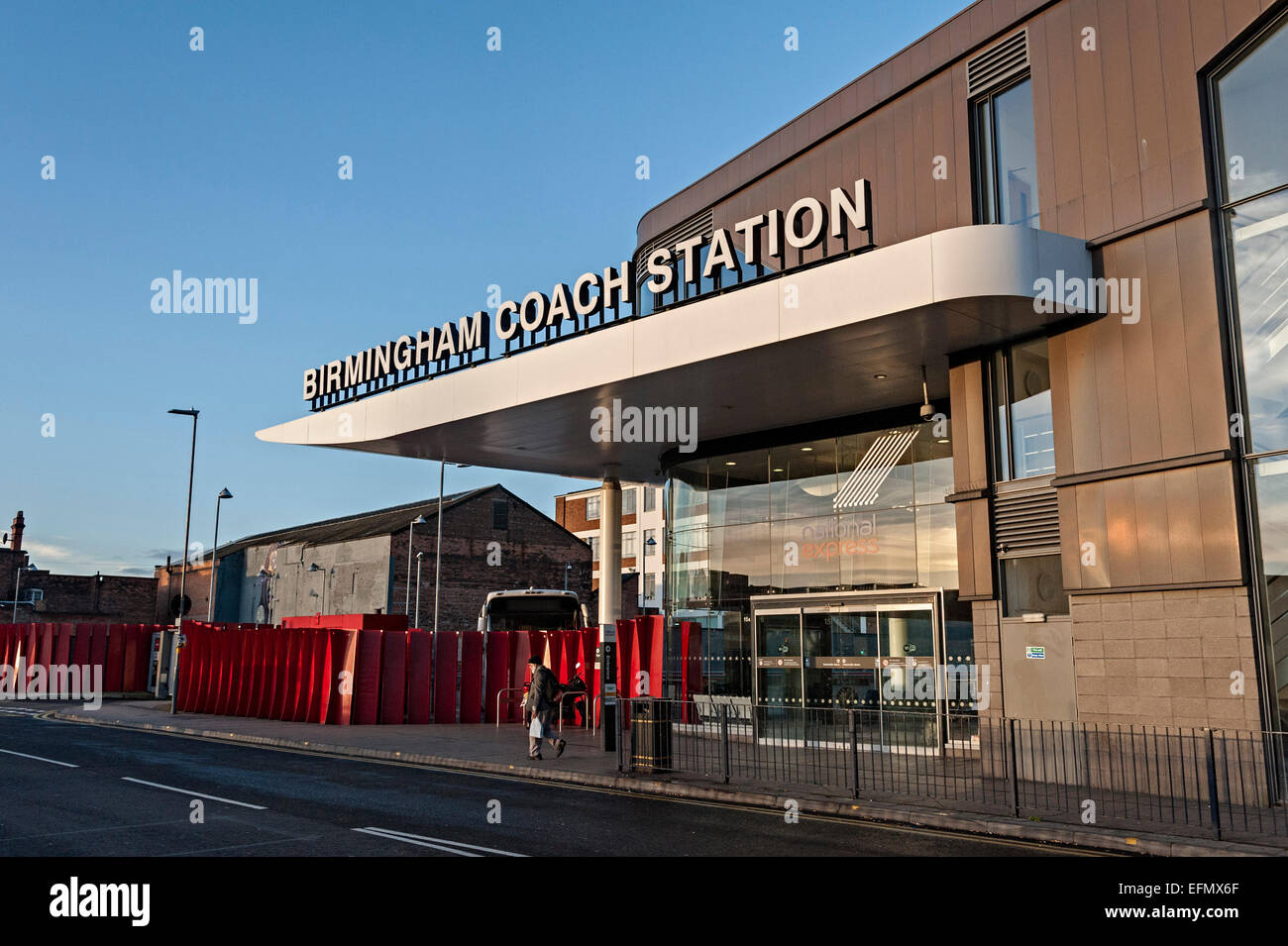 new National express coach bus station digbeth Birmingham Stock Photo