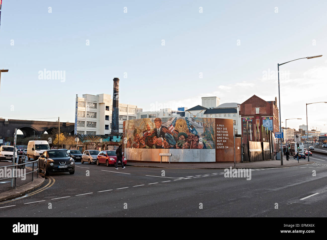 Birmingham memorial john f kennedy the American president in digbeth
