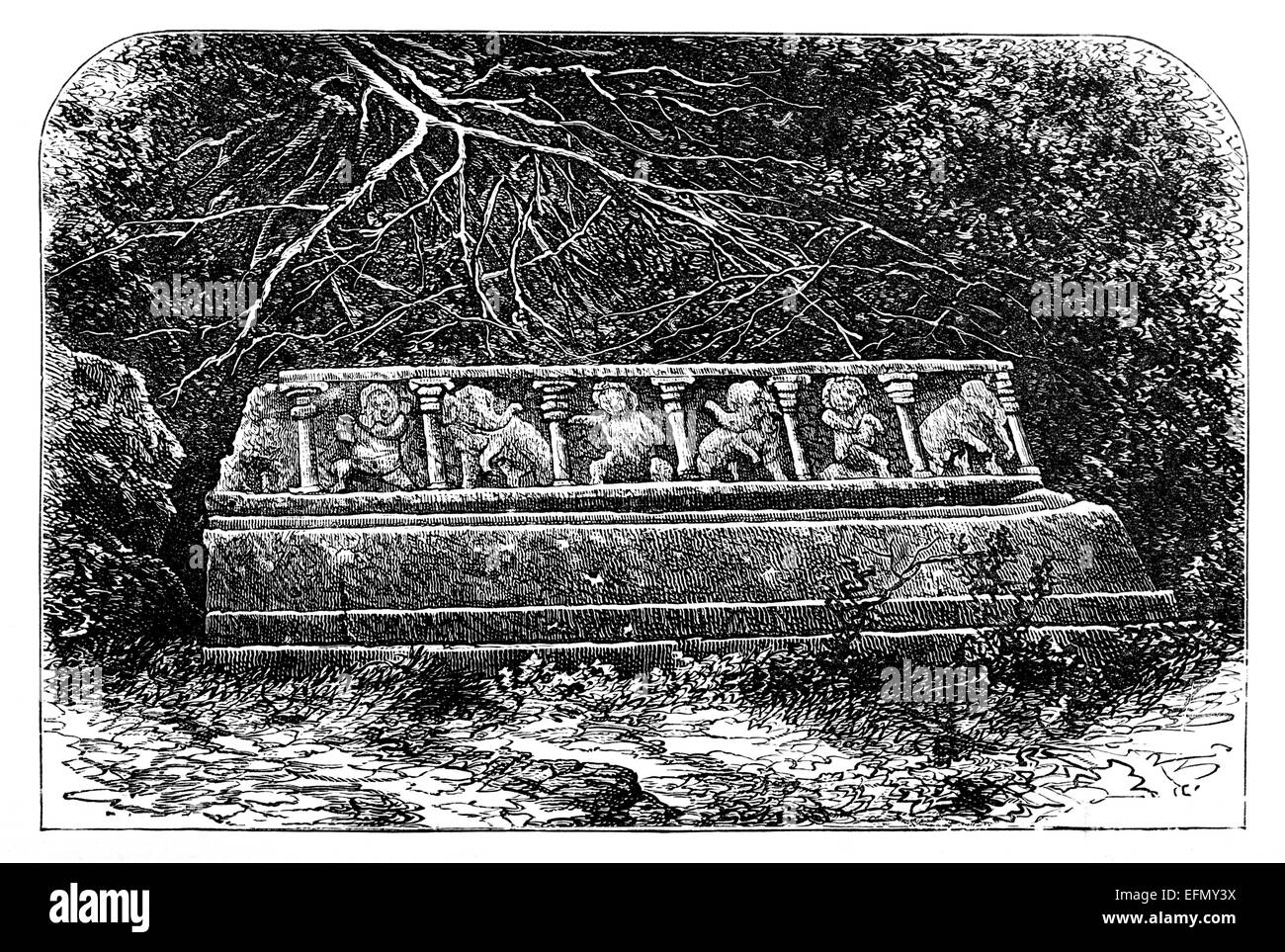 Anuradhapura detail Black and White Stock Photos & Images Alamy