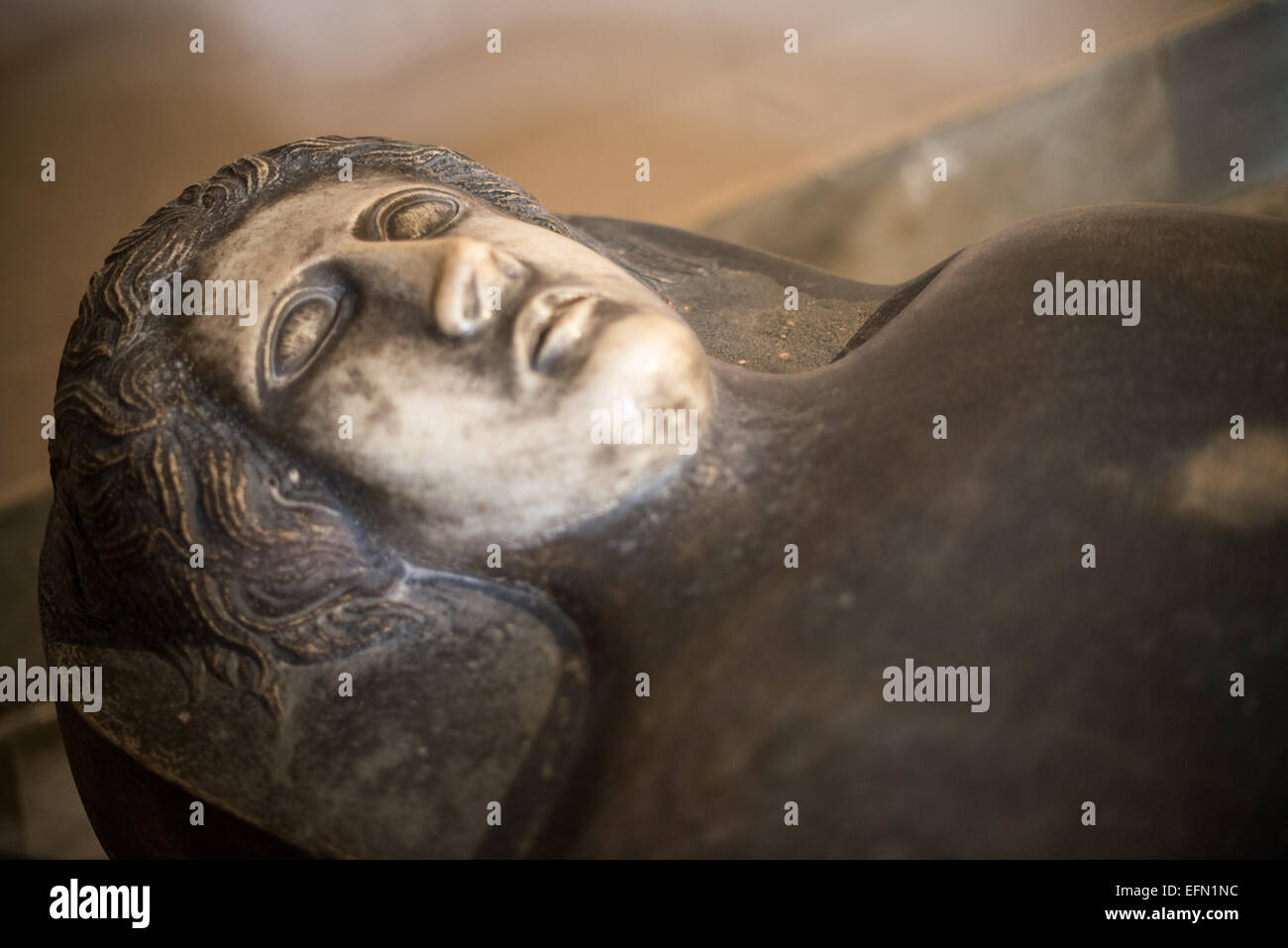 Phoenician Ionian Type Anthropoid Sarcophagus Made Hi res Stock 