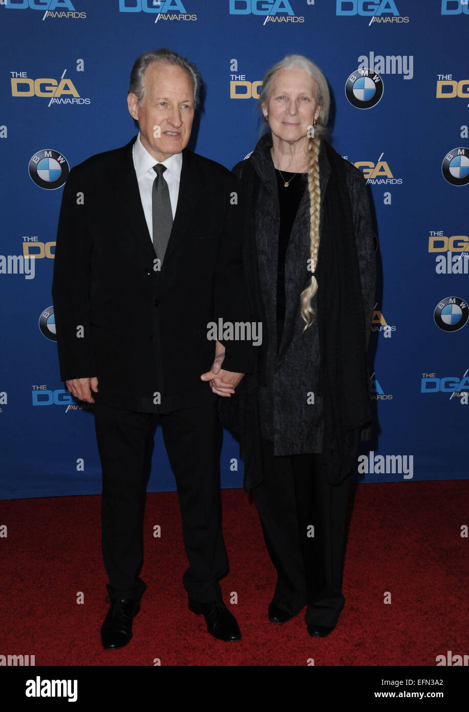 Los Angeles, California, USA. 7th Feb, 2015. Michael Mann, Summer Mann ...